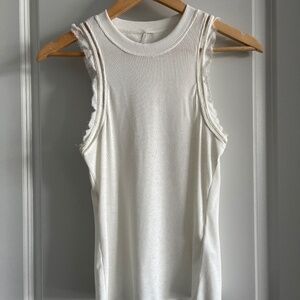 Anthropologie Ruffled Sleeve Tank Top